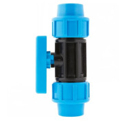 Кран шаровой компрессионный РТП ПНД 20 x 20 мм 506409