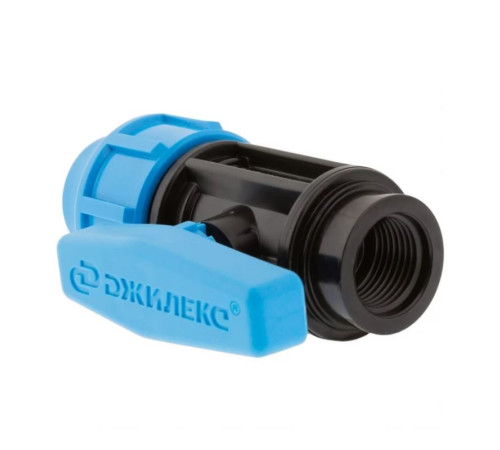 Кран шаровой компрессионный РТП ПНД 20 мм x 1/2 НР 506407