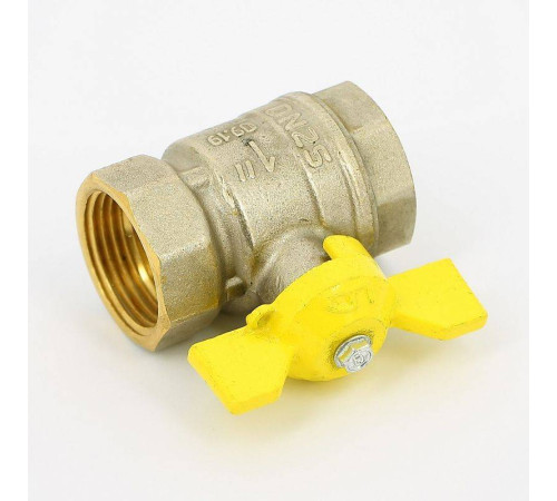 Кран шаровой для газа LD Pride 1 ВВ полнопроходной бабочка 47.350.25