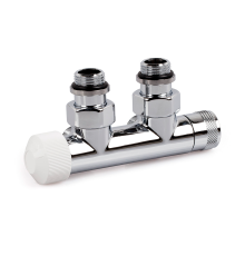 Узел нижнего подключения термостатический SR Rubinetterie угловой левый 1/2 x 3/4 E хром 0685-1500C0E0