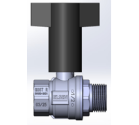 Кран шаровой ELSEN Strong 1/2 НВ ручка из полимера EVS1501T