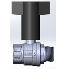 Кран шаровой ELSEN Strong 1/2 НВ ручка из полимера EVS1501T