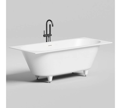 Ванна встраиваемая Salini Ornella Axis 180 Kit 180 х 80 х 60 см S-Stone белый матовый UpDown 103521M