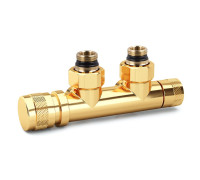 Узел нижнего подключения угловой SR Rubinetterie 1/2x3/4 золото 0694-1500D0E0