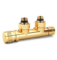 Узел нижнего подключения угловой SR Rubinetterie 1/2x3/4 золото 0694-1500D0E0