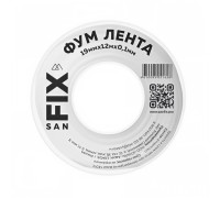 Лента ФУМ SANFIX 19 мм х 0,2 мм х 15 м 0,3 г/см3 41218