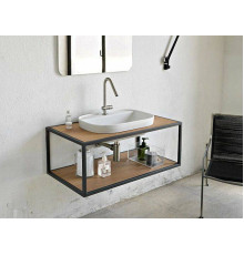 Раковина встраиваемая сверху Scarabeo Glam 56x39 см без отверстия для смесителя белая 1805