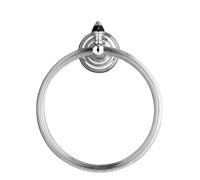 Полотенцедержатель-кольцо Devon&Devon Black Diamond 21 см подвесной хром BLKD507CR