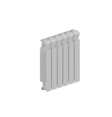 Радиатор биметаллический RIFAR MONOLIT 500 6 секций боковое подключение RAL 9016 MN-500-06