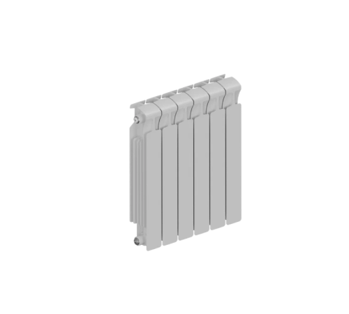 Радиатор биметаллический RIFAR MONOLIT 500 6 секций боковое подключение RAL 9016 MN-500-06