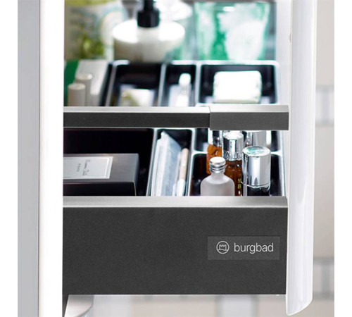 Комплект мебели с раковиной Burgbad Iveo 100 см LED подсветка белый глянец SFEY100F2833G0169C0001