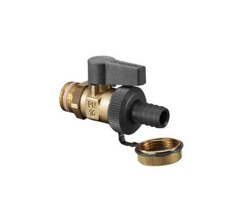 Кран шаровой Oventrop Optiflex KFE DN 25 1 НР со штуцером и колпачком 1033308