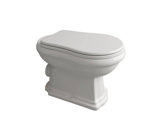 Унитаз приставной Kerasan Retro 53х38.5 см слив в стену белый 101101