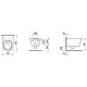 Унитаз подвесной Laufen Kartell 54.5x37x43 см Rimless белый 8.2033.7.000.000.1