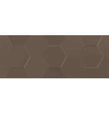 Плитка настенная Керамин Даймонд 3Т коричневый 20х50 см х9999126301