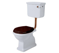 Унитаз напольный SIMAS Lante 38.5х58 см выпуск в стену низкий бачок бронза белый LA02bi/LA28Bbi/D23br