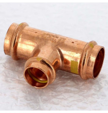 Тройник пресс медный Viega Profipress G 28x22x28 мм 346065