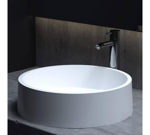 Раковина накладная Salini Gloria 44х44х12.5 см S-Stone белая матовая 1102201M