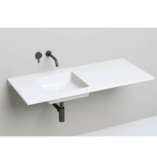 Раковина встраиваемая снизу Salini Marea 42х42х13 см S-Stone белый матовый 1802207M