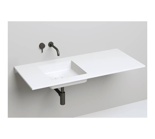 Раковина встраиваемая снизу Salini Marea 42х42х13 см S-Stone белый матовый 1802207M