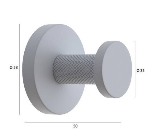 Крючок для ванной Boheme Uno подвесной черный 10976-B