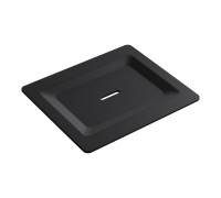 Мыльница накладная Boheme Space с латунной чашей черная 10966-B-SOAP