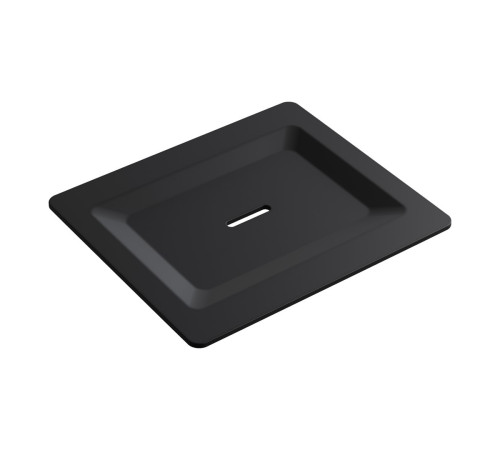 Мыльница накладная Boheme Space с латунной чашей черная 10966-B-SOAP