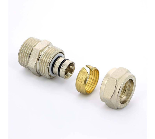 Муфта обжимная Uni-Fitt никелированная 20х3/4 НР 662N7300