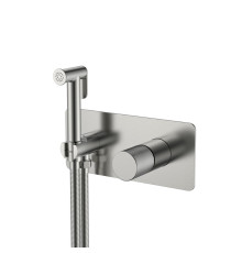 Гигиенический душ со смесителем Boheme Stick Spirale встраиваемый никель 127-NB.4