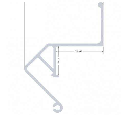 Профиль для контурной подсветки натяжного потолка Apeyron Electrics 08-62