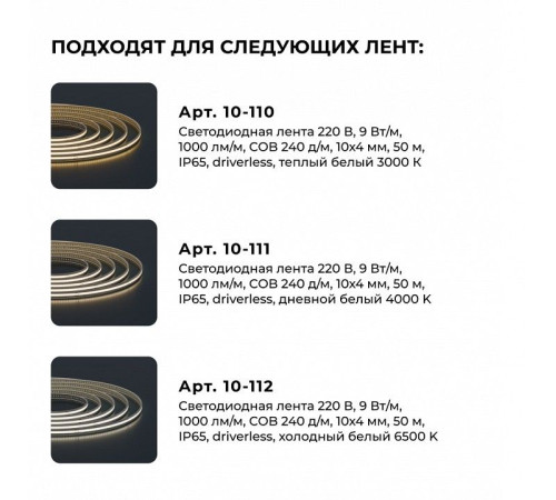 Заглушка для лент Apeyron Electrics 09-146