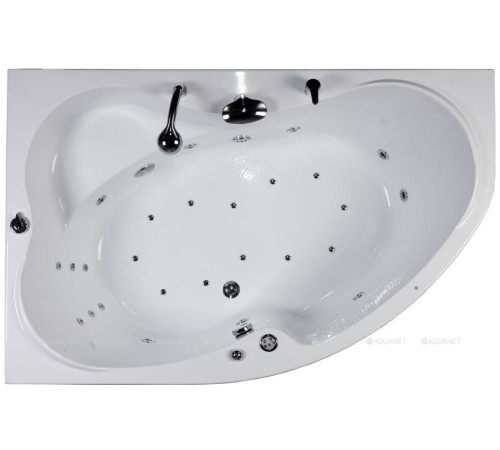 Ванна акриловая Aquanet Capri 170x110 L левосторонняя с каркасом и сливом-переливом 00205345
