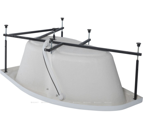 Ванна акриловая Aquanet Capri 170x110 L левосторонняя с каркасом и сливом-переливом 00205345
