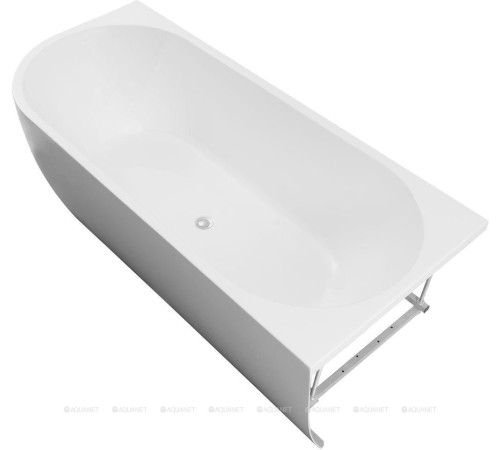 Ванна акриловая Aquanet Family Elegant B 1800x800 мм со сливом-переливом белый матовый 3806-N-MW