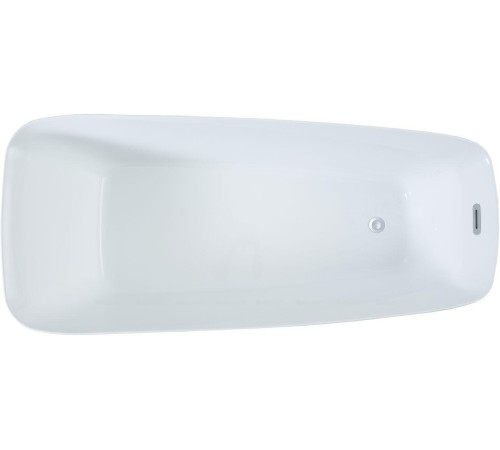 Ванна акриловая Aquanet Family Trend 1700x780 мм со сливом-переливом белый матовый/черный матовый 90778-MW-MB