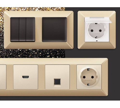 Рамка на 3 поста Ambrella Volt Line AF110603