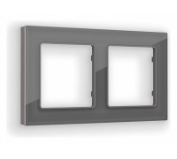 Рамка на 2 поста Ambrella Volt Platos Стекло органическое AF330652