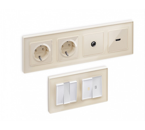 Рамка на 4 поста Ambrella Volt Arctic AF580304