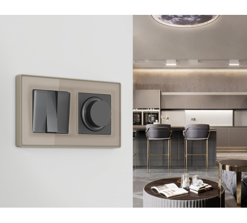 Рамка на 2 поста Ambrella Volt Arctic AF580362