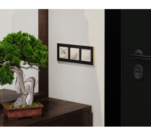 Накладка для терморегулятора электромеханического для теплого пола Ambrella Volt ALFA AP3057