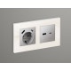 Накладка для розетки type A и C Ambrella Volt Quant AP5110