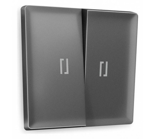 Клавиши для выключателя двухклавишного c подсветкой Ambrella Volt Quant AP6540