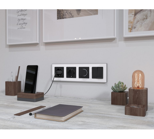 Накладка для терморегулятора электромеханического для теплого пола Ambrella Volt ALFA AP8057