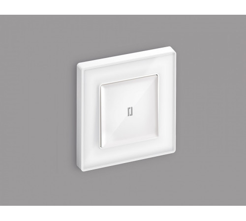 Выключатель самовозвратный одноклавишный с подсветкой, без рамки Ambrella Volt MA MA102055