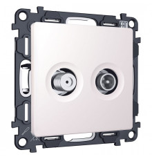 ТВ-розетка и SAT-розетка оконечная без рамки Ambrella Volt MA MA213310