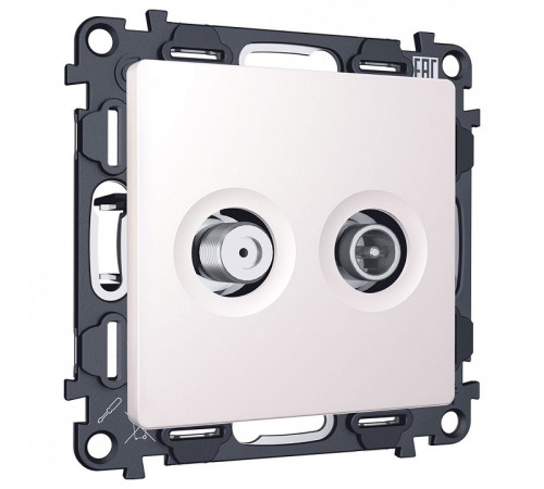 ТВ-розетка и SAT-розетка оконечная без рамки Ambrella Volt MA MA213310