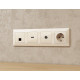 Розетка Ethernet RJ-45 и со шторками, без рамки Ambrella Volt ALFA MA312005