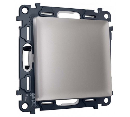 Выключатель двухполюсной самовозвратный без рамки Ambrella Volt MA MA501050