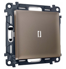 Выключатель самовозвратный одноклавишный с подсветкой, без рамки Ambrella Volt MA MA632055