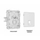 Розетка Ethernet RJ-45 и со шторками, без рамки Ambrella Volt Quant MA642010